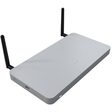 Cisco Meraki MX68W Firewall Cloud Managed, 2x GbE WAN, 10x GbE LAN (2x PoE+), Wave 2 Wi-Fi