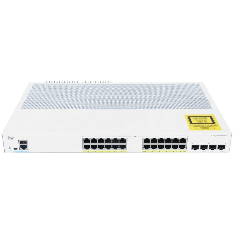 Cisco Catalyst 1000 - 24x 100/1000 LAN, 4x 100/1000 SFP, PoE (budget 195W)