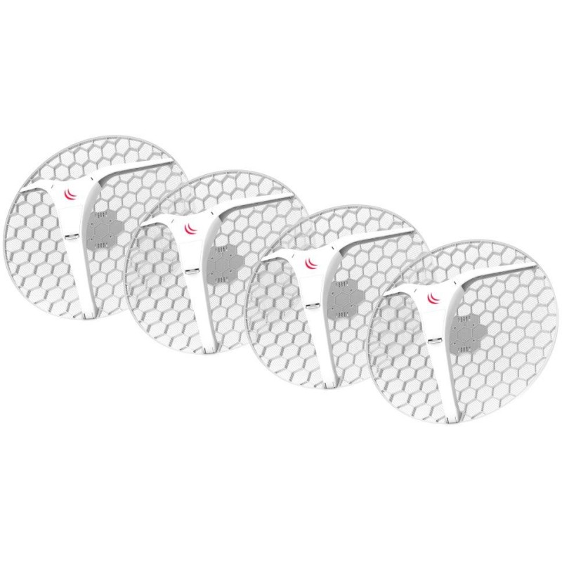 MikroTik RouterBOARD LHG XL 5 ac - outdoor klient, anténa 27 dBi, 7°, 802.11a/n/ac, L3 (5GHz), sada 4ks