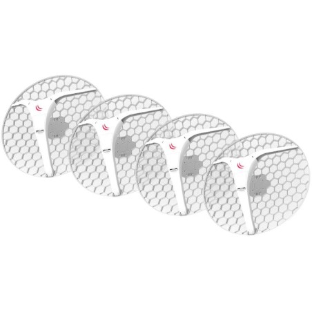 MikroTik RouterBOARD LHG XL 5 ac - outdoor klient, anténa 27 dBi, 7°, 802.11a/n/ac, L3 (5GHz), sada 4ks