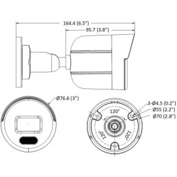 HiLook Powered by HIKVISION/ IPC-B129HA/ Bullet/ 2Mpix/ 2.8mm/ ColorVu/ MD2.0/ H.265+/ IP67/ IR30m