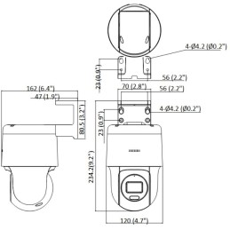 HiLook Powered by HIKVISION/ PTZ-N2C400M-DE(F0)(O-STD)/ PTZ/ 4Mpix/ Darkfighter/ Smart Hybrid Light/ IR 30m/ IP66
