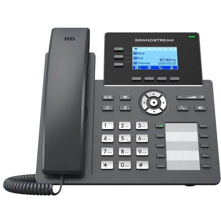 Grandstream GRP2604P/ VoIP telefon/ 2,48" podsvícený grafický display/ 6x SIP/ 2x LAN/ PoE/ GDMS