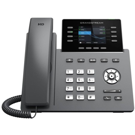 Grandstream GRP2624/ VoIP telefon/ 2,8" barevný display/ 4x SIP/ 2x LAN/ 1x USB/ PoE/ WiFi/ BT/ GDMS