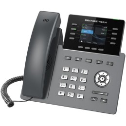 Grandstream GRP2624/ VoIP telefon/ 2,8" barevný display/ 4x SIP/ 2x LAN/ 1x USB/ PoE/ WiFi/ BT/ GDMS