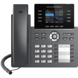 Grandstream GRP2634/ VoIP telefon/ 2,8" barevný display/ 4x SIP/ 2x LAN/ 1x USB/ PoE/ WiFi/ BT/ GDMS