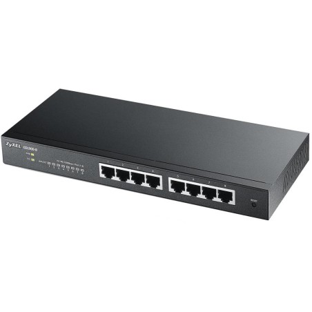 Zyxel GS1900-8 v2, 8 port GbE L2 smart switch, desktop, fanless