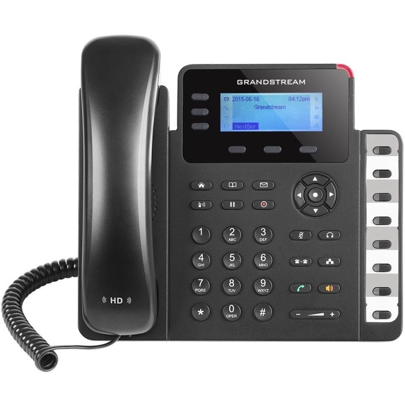 Grandstream GXP1630 VoIP telefon, 3x SIP, podsvícený 2,98" displej, 8x BLF