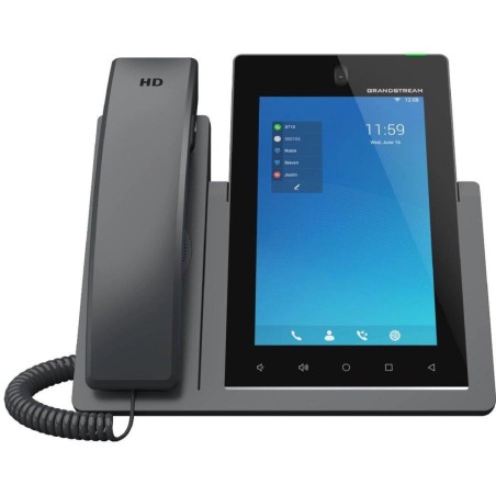 Grandstream GXV3470 VoIP telefon, 16x SIP, barevný dotykový 7" displej, PoE, DualBand WiFi, BT. USB