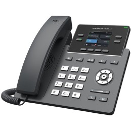 Grandstream GRP2612 VoIP telefon, 2x SIP, barevný podsvícený 2,4" displej, 2x 10/100 Mbps RJ45