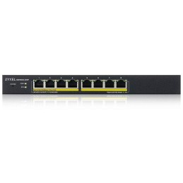 ZyXEL GS1900-8HP v3, 8-port GbE L2 PoE Smart Switch, 802.3at, desktop, fanless, 70 Watt