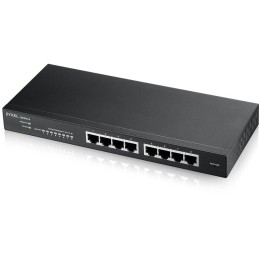 ZyXEL GS1915-8, 8-port GbE Smart hybrid mode Switch, standalone or NebulaFlex Cloud, desktop, fanless