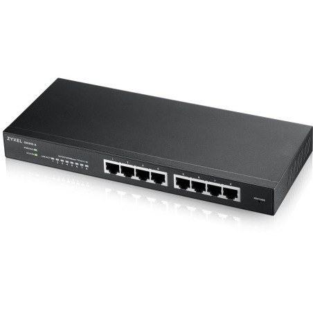 ZyXEL GS1915-8, 8-port GbE Smart hybrid mode Switch, standalone or NebulaFlex Cloud, desktop, fanless