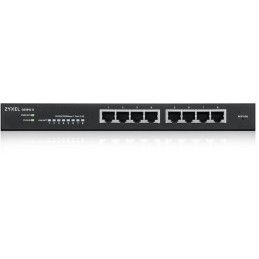 ZyXEL GS1915-8, 8-port GbE Smart hybrid mode Switch, standalone or NebulaFlex Cloud, desktop, fanless