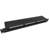 Solarix Patch panel 24 x RJ45 CAT5E STP čierny 1U SX24-5E-STP-BK-N