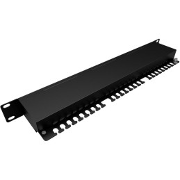 Solarix Patch panel 24 x RJ45 CAT5E STP černý 1U SX24-5E-STP-BK-N