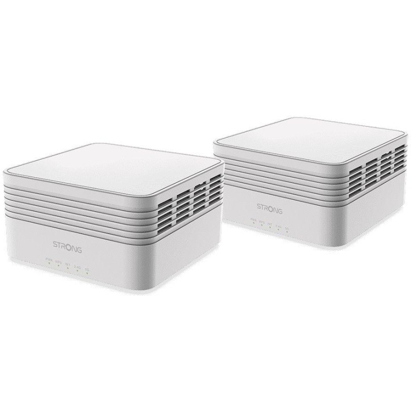STRONG sada 2 ATRIA Wi-Fi Mesh Home Kit AX3000/ Wi-Fi 802.11a/b/g/n/ac/ax/ 2402 Mbit/s/ 2,4GHz a 5GHz/ 3x LAN/ bílý
