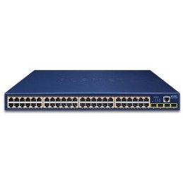 Planet GS-4210-48P4S L2 switch, 48x1Gb, 4x1Gb SFP, 48x PoE 802.3at 600W, QoS