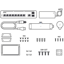 Ubiquiti UISP Console - Router, předinstal. UISP aplikace, 9x GbE port, 2x SFP+ port