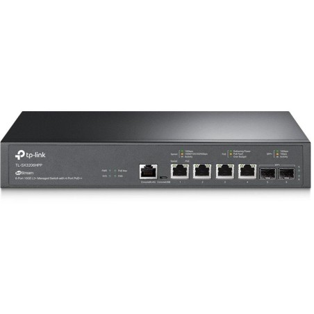 TP-Link TL-SX3206HPP - Omada 6portový řízený switch 10GE L2+, 4 PoE++ porty