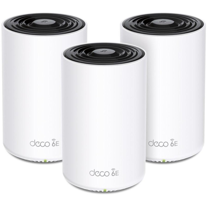 TP-Link Deco XE75 Pro(3-pack) - Triple Band Mesh systém AXE5400, Wi-Fi 6E, 1x 2,5Gbit WAN/LAN, 2x Gbit WAN/LAN