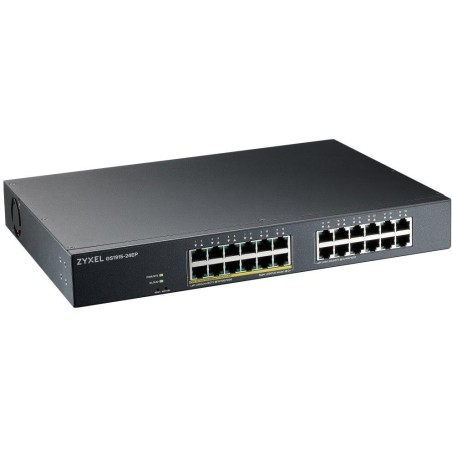 ZyXEL GS1915-24EP, 24-port GbE, 12 port PoE, 130 Watt 802.3at, rackmount, Smart hybrid mode Switch, standalone or Nebula