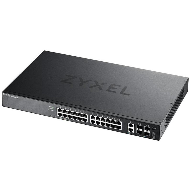 ZyXEL XGS2220-30, L3 Access Switch, 24x1G RJ45 2x10mG RJ45, 4x10G SFP+ Uplink, incl. 1 yr NebulaFlex Pro