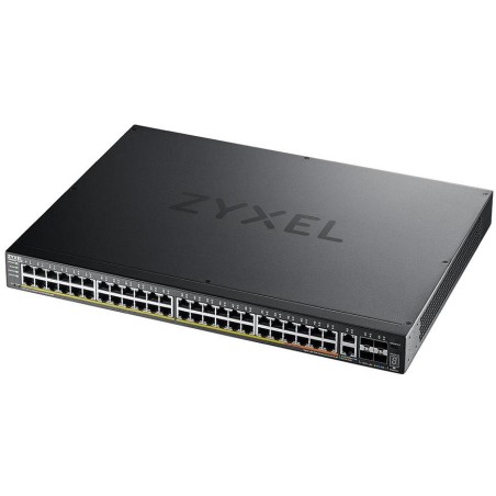ZyXEL XGS2220-54HP, L3 Access Switch, 600W PoE, 40xPoE+/10xPoE++, 48x1G RJ45 2x10mG RJ45, 4x10G SFP+ Uplink, incl. 1 yr