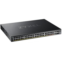 ZyXEL XGS2220-54FP, L3 Access Switch, 960W PoE, 40xPoE+/10xPoE++, 48x1G RJ45 2x10mG RJ45, 4x10G SFP+ Uplink, incl. 1 yr