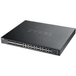 ZyXEL XS3800-28, 28-port 10GbE L2+ Managed Switch Nebula Flex Pro (dual AC,1 year NCC Pro pack license bundled)