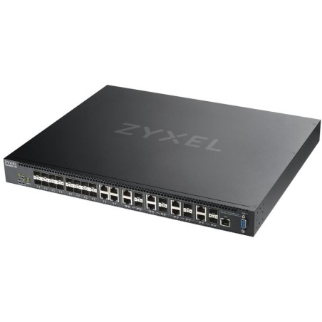 ZyXEL XS3800-28, 28-port 10GbE L2+ Managed Switch Nebula Flex Pro (dual AC,1 year NCC Pro pack license bundled)