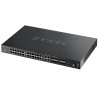 ZyXEL XGS4600-32 L3 Managed Switch, 28 port Gig, 4 dual pers. and 4x 10G SFP+, stackable, dual PSU