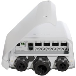 Mikrotik Cloud Switch CRS504-4XQ-OUT, 650 MHz CPU, 128 MB RAM, 1x LAN, 4x QSFP28, 2x PSU, L5, outdoor