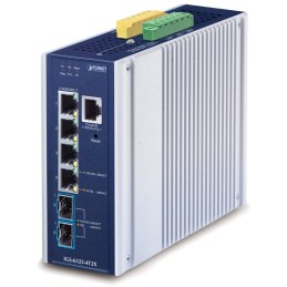 Planet IGS-6325-4T2X průmyslový L3 switch, 4x1Gb, 2x10Gb SFP+, 9-48VDC, -40~75°C, IP30, fanless