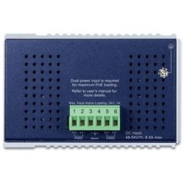 Planet IGS-4215-4UP4T2S průmyslový L2 switch, 8x1Gb, 2x1Gb SFP, 4x PoE 802.3bt 240W, 48-54VDC, -40~75°C, IP30