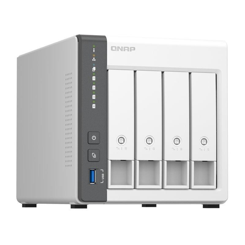 QNAP TS-433-4G   4x SATA/ 4GB RAM/ 1x GbE/ 1x 2,5GbE/ 2x USB 2.0/ 1x USB 3.2