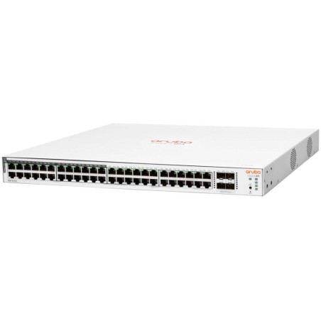 HPE Aruba Instant On 1830 48G 4SFP 370W Switch (24x PoE Class4 + 24x RJ45 10/100/1000).