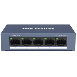 HIKVISION switch DS-3E0105-O/ 5x port/ 10/100Mbps RJ45 porty/ 1 Gbps/ napájení 5 VDC (1A)