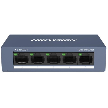 HIKVISION switch DS-3E0105-O/ 5x port/ 10/100Mbps RJ45 porty/ 1 Gbps/ napájení 5 VDC (1A)