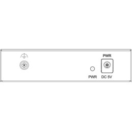 HIKVISION switch DS-3E0105-O/ 5x port/ 10/100Mbps RJ45 porty/ 1 Gbps/ napájení 5 VDC (1A)