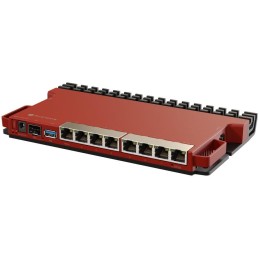 MikroTik L009UiGS-RM, ARM CPU, 512MB RAM, 8x GbE, PoE in/out, SFP, USB 3.0, L5