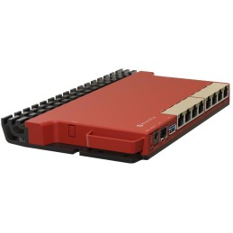 MikroTik L009UiGS-RM, ARM CPU, 512MB RAM, 8x GbE, PoE in/out, SFP, USB 3.0, L5