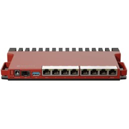 MikroTik L009UiGS-RM, ARM CPU, 512MB RAM, 8x GbE, PoE in/out, SFP, USB 3.0, L5