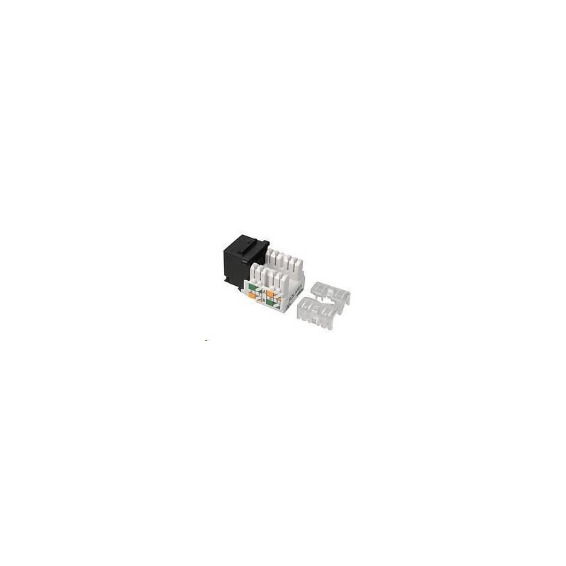 Solarix Cut-in Keystone CAT5E UTP RJ45 schwarzer Klemmenblock 90°