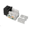 Solarix Cut-in Keystone CAT5E UTP RJ45 schwarzer Klemmenblock 90°