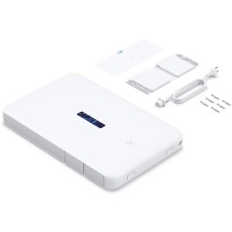 Ubiquiti UniFi Dream Wall - Router, Wi-Fi 6, UniFi OS, 17x GbE, 1x 2.5GbE, 2x SFP+, 128GB SSD, PoE++ (PoE budget 420W)