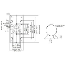 HIKVISION držák pro kameru DS-1275ZJ-SUS/ HiLook B1xxHA-LU/ D1xxHA-LU/ T2xxHA-LU/ T2xxHA-LUF