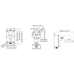 HIKVISION držák pro kameru DS-1473ZJ-135B/ kompatibilní s kamerami serie D6xx