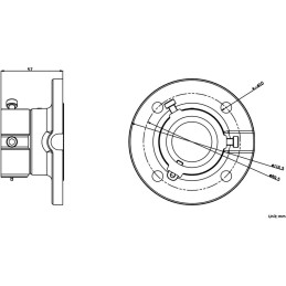 HIKVISION držák pro kameru DS-1663ZJ/ kompatibilní s kamerami 4 inch PTZ