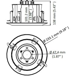 HIKVISION držák pro kameru DS-1671ZJ-SDM9/ kompatibilní s kamerami 4 inch PTZ